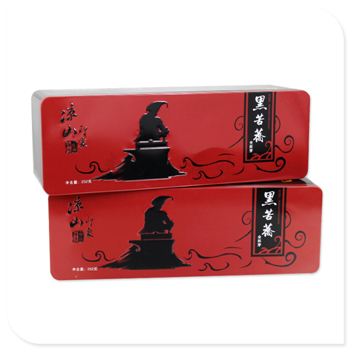 黑苦蕎茶鐵盒子,全胚芽苦蕎茶禮盒,食品包裝鐵罐子